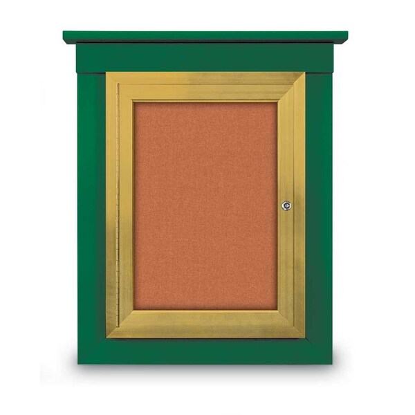 60"x48" 2-Door Enclosed Letterboard, Blue Felt/Lt Oak